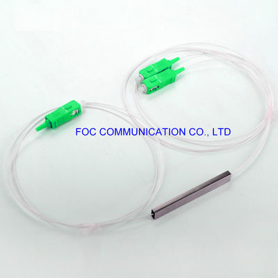 CATVシステムSC APC Ftth Plcのディバイダー1*2のマイクロ鋼鉄管G657A
