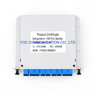 1650nm FTTX CATV CWDM繊維PLCのディバイダーSC UPC 1×8低いPDL