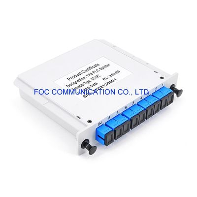 1650nm FTTX CATV CWDM繊維PLCのディバイダーSC UPC 1×8低いPDL