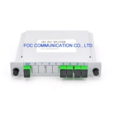 FTTXシステムDWDM CWDM繊維PLCカセットSC APC 1×4 Plcのディバイダー