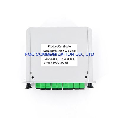 CATV 1650nm 1×8 PLCのディバイダー カセットSC APC PON FTTXネットワーク