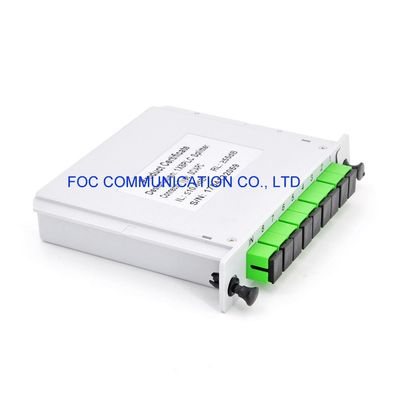 CATV 1650nm 1×8 PLCのディバイダー カセットSC APC PON FTTXネットワーク