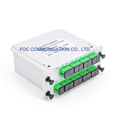 PON FTTX 1650nm繊維PLCのディバイダーSC APC 1×16の低い挿入損失