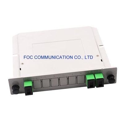 PON CATVネットワークのために取付け可能なSC APC 1×2 PLCのディバイダー650nmの棚