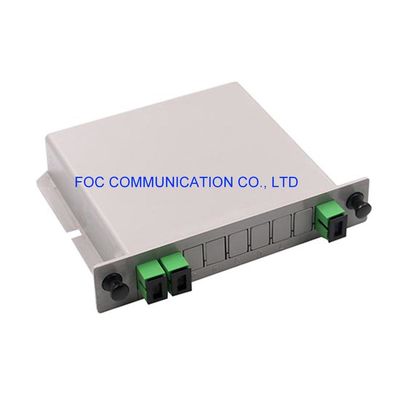 PON CATVネットワークのために取付け可能なSC APC 1×2 PLCのディバイダー650nmの棚