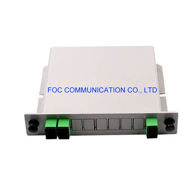PON CATVネットワークのために取付け可能なSC APC 1×2 PLCのディバイダー650nmの棚