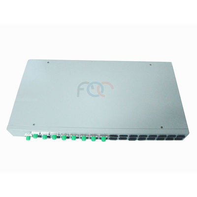 FTTHの受動の光学ネットワークのためのFC UPC 1x8のラック マウントPlcのディバイダー