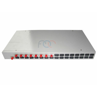 FTTHの受動の光学ネットワークのためのFC UPC 1x8のラック マウントPlcのディバイダー