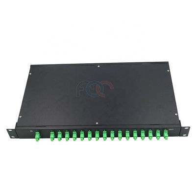 低いPDL 1260nmのラック マウントPLCのディバイダー1 RU 19&quot; 1x16 SC APC