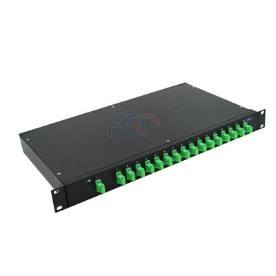 1x16 FTTH受動PLCのディバイダー1 RU 19&quot;ラック マウントSC APC低いPDL