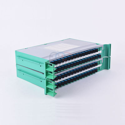 FTTHパレット繊維PLCのディバイダー1650nm 19&quot;ラック マウント1x64 SC UPC