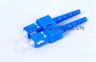 SC SM 9 / 125um 3.0mm duplex fiber optic connector For WAN And LAN