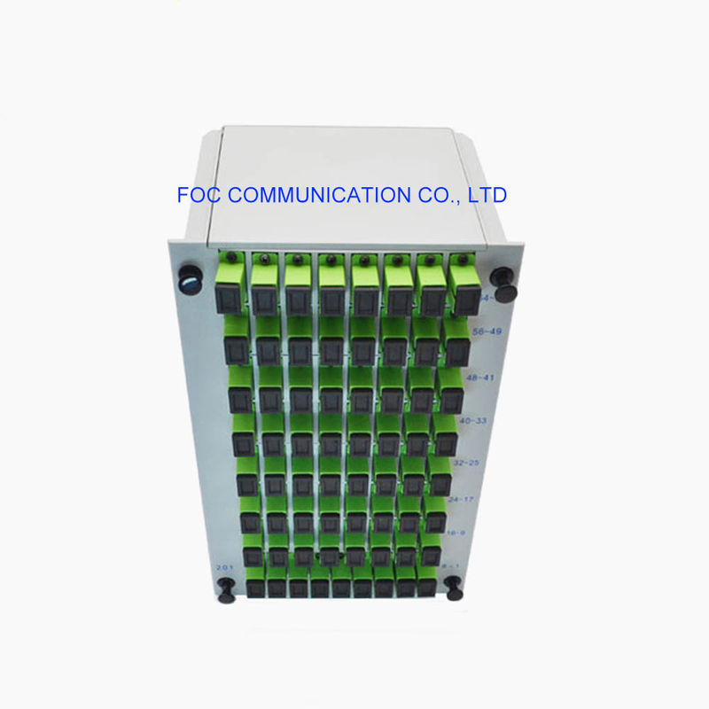 PON FTTX 1×64 CATV Plcのディバイダー モジュールSC APC DWDMの繊維光学のディバイダー箱