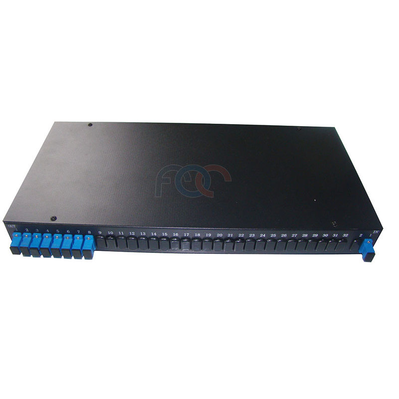 FTTHの受動の光学ネットワークのためのFC UPC 1x8のラック マウントPlcのディバイダー