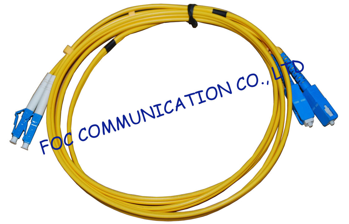 FTTH の繊維光学のパッチ・コードの低い挿入損失 LC - SC の二重